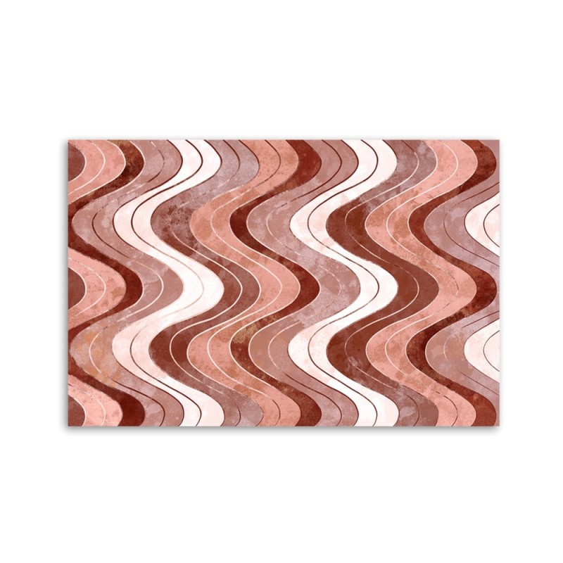 Leinwanddruck - Vertikale wellige Linien | Feeby