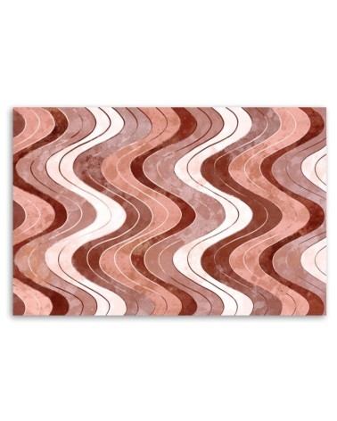 Leinwanddruck - Vertikale wellige Linien | Feeby