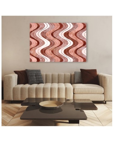 Leinwanddruck - Vertikale wellige Linien | Feeby