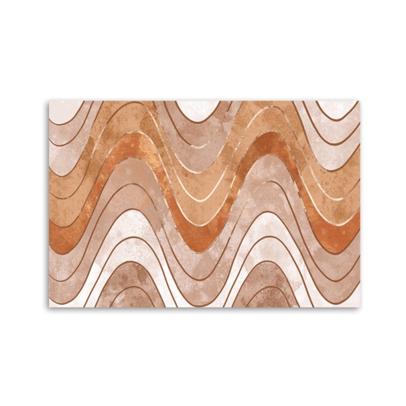 Bild auf Leinwand - Horizontale wellige Linien | Feeby