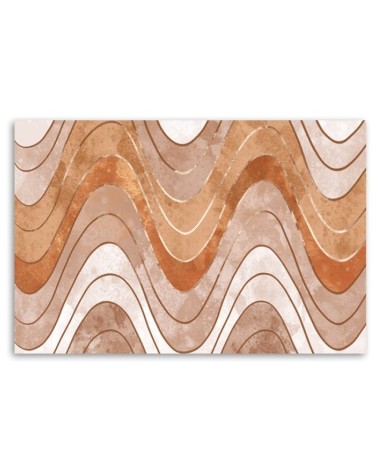 Bild auf Leinwand - Horizontale wellige Linien | Feeby