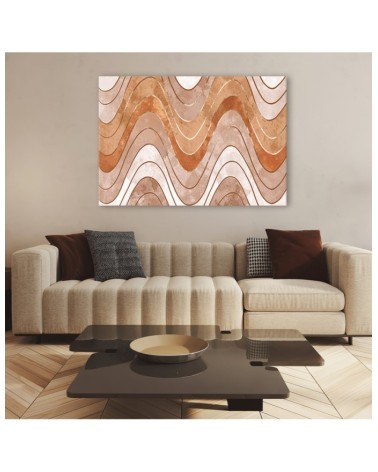 Bild auf Leinwand - Horizontale wellige Linien | Feeby