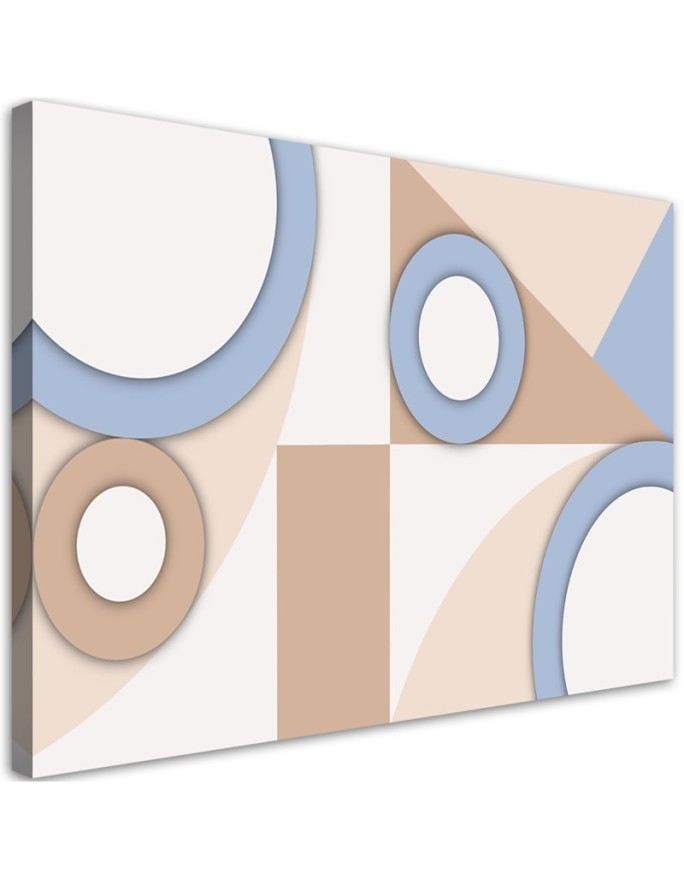 Children's room pictures on canvas - Geometric shapes abstract | FEEBY