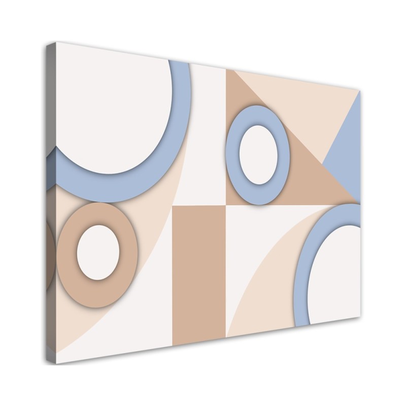 Modernes Wandbild - Geometrische Abstraktionsformen | Feeby