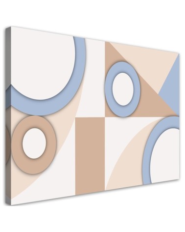 Children's room pictures on canvas - Geometric shapes abstract | FEEBY