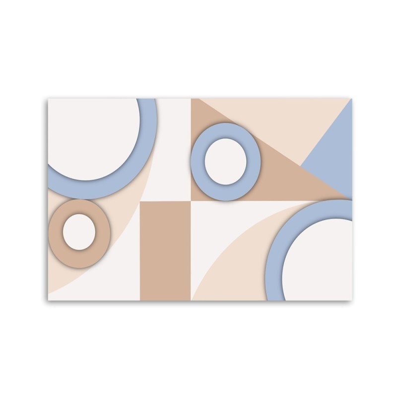 Modernes Wandbild - Geometrische Abstraktionsformen | Feeby