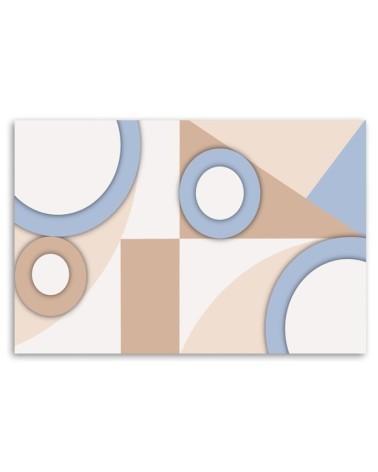 Modernes Wandbild - Geometrische Abstraktionsformen | Feeby