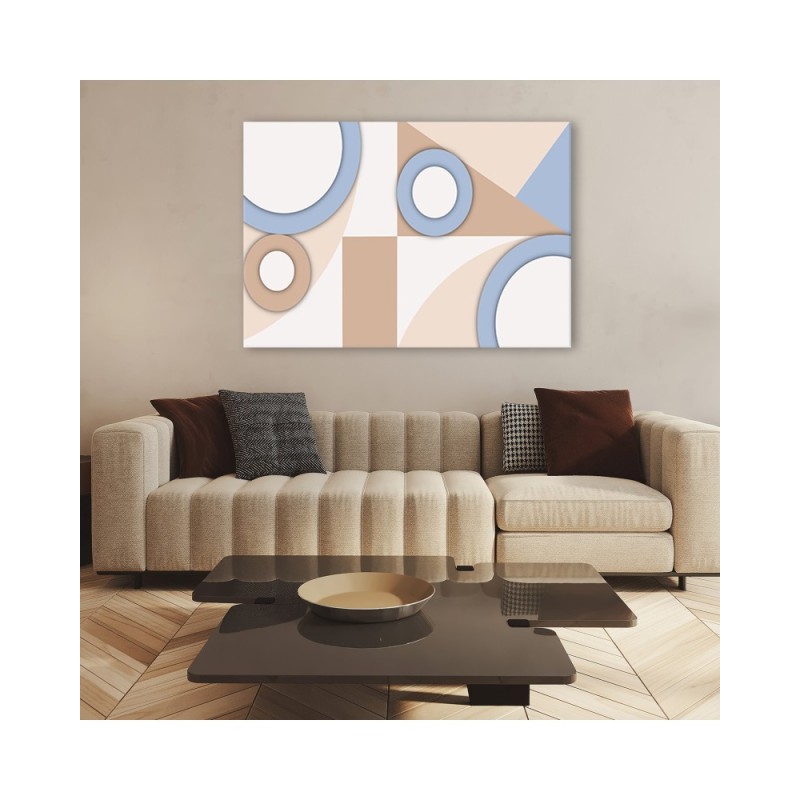 Modernes Wandbild - Geometrische Abstraktionsformen | Feeby
