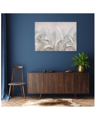 Leinwandbild - 3D Palmblätter | Feeby