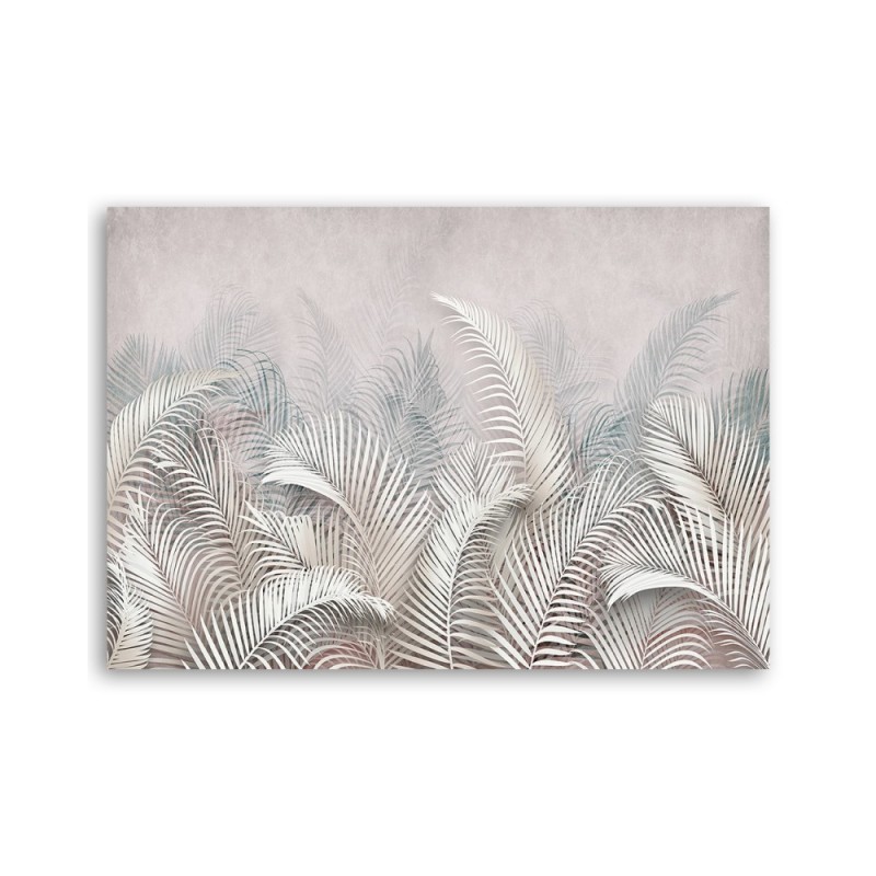Leinwandbild - 3D Palmblätter | Feeby