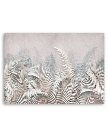 Leinwandbild - 3D Palmblätter | Feeby