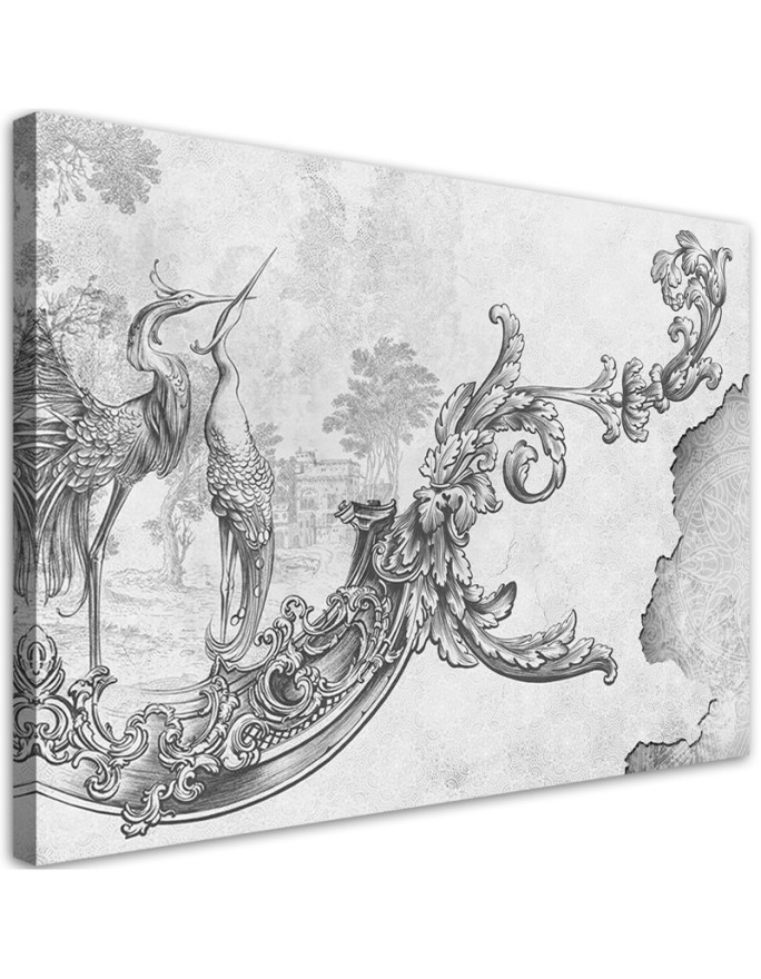 Bild auf Leinwand - Wildvögel und Blätter | Feeby