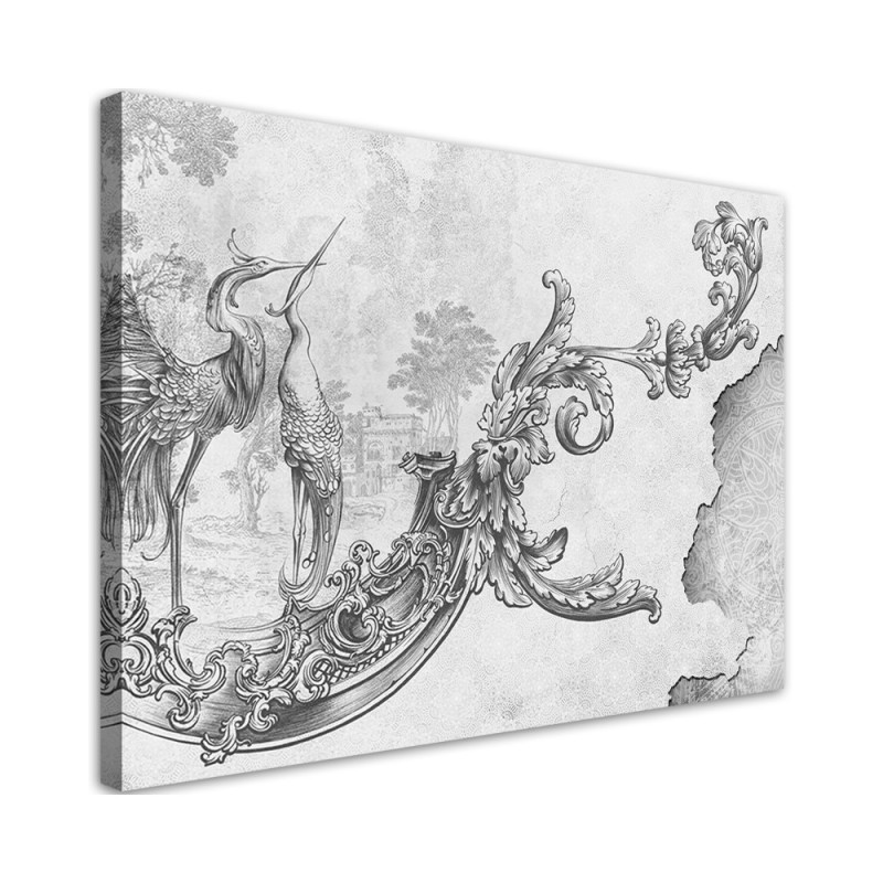 Bild auf Leinwand - Wildvögel und Blätter | Feeby