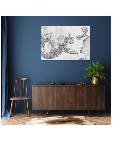 Bild auf Leinwand - Wildvögel und Blätter | Feeby