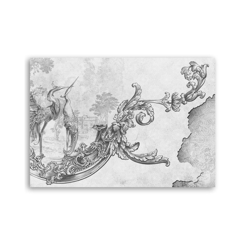 Bild auf Leinwand - Wildvögel und Blätter | Feeby