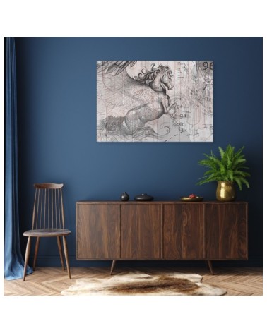 Leinwanddruck - Pegas Pferd Abstrakt | Feeby