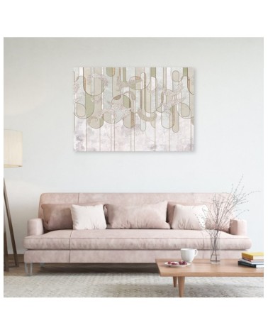 Modernes Wandbild - Scandi Boho Abstrakt in Beige | Feeby