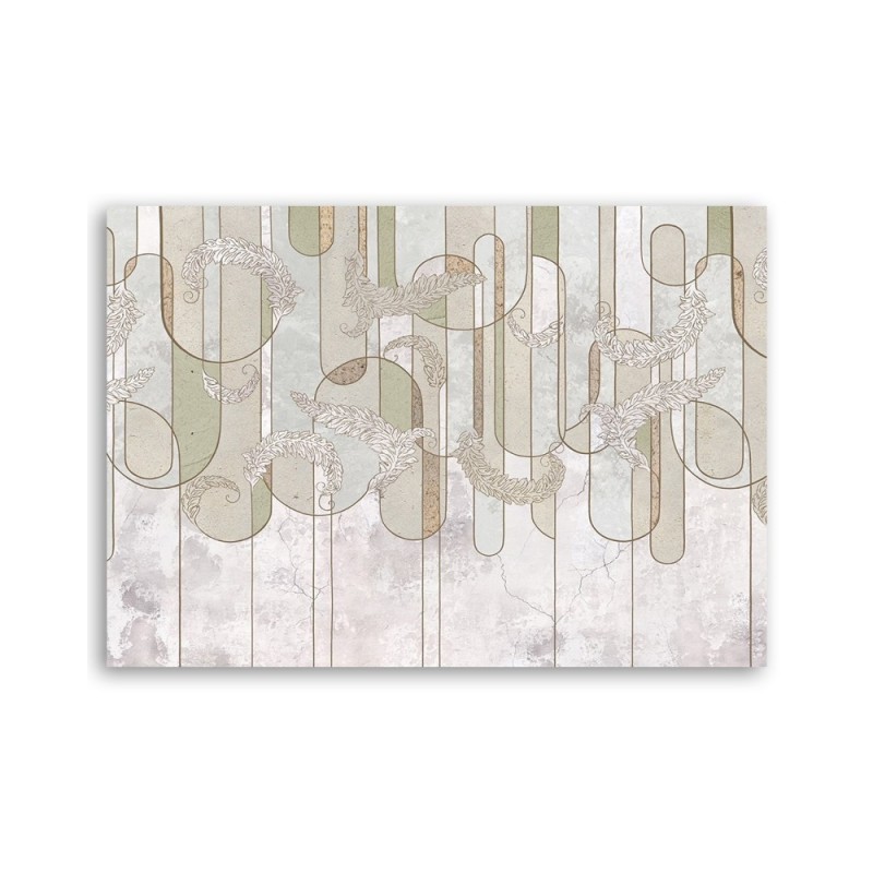 Modernes Wandbild - Scandi Boho Abstrakt in Beige | Feeby