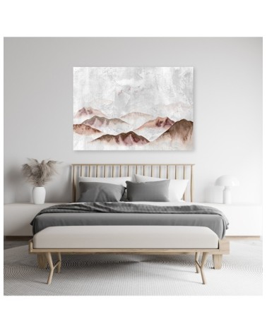 Leinwandbild - Boho Vögel über den Bergen | Feeby