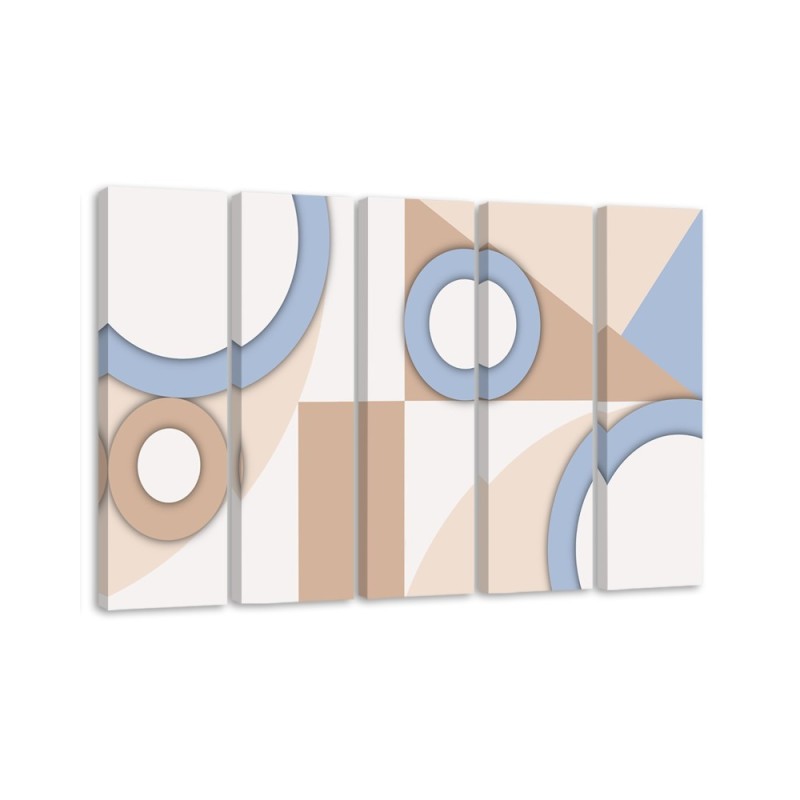 Leinwandbild modern - Geometrische Abstraktionsformen | Feeby