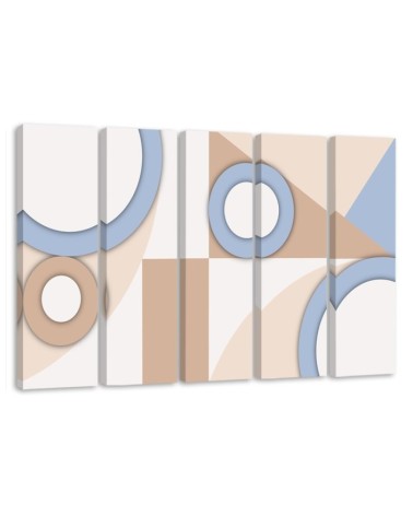 Leinwandbild modern - Geometrische Abstraktionsformen | Feeby