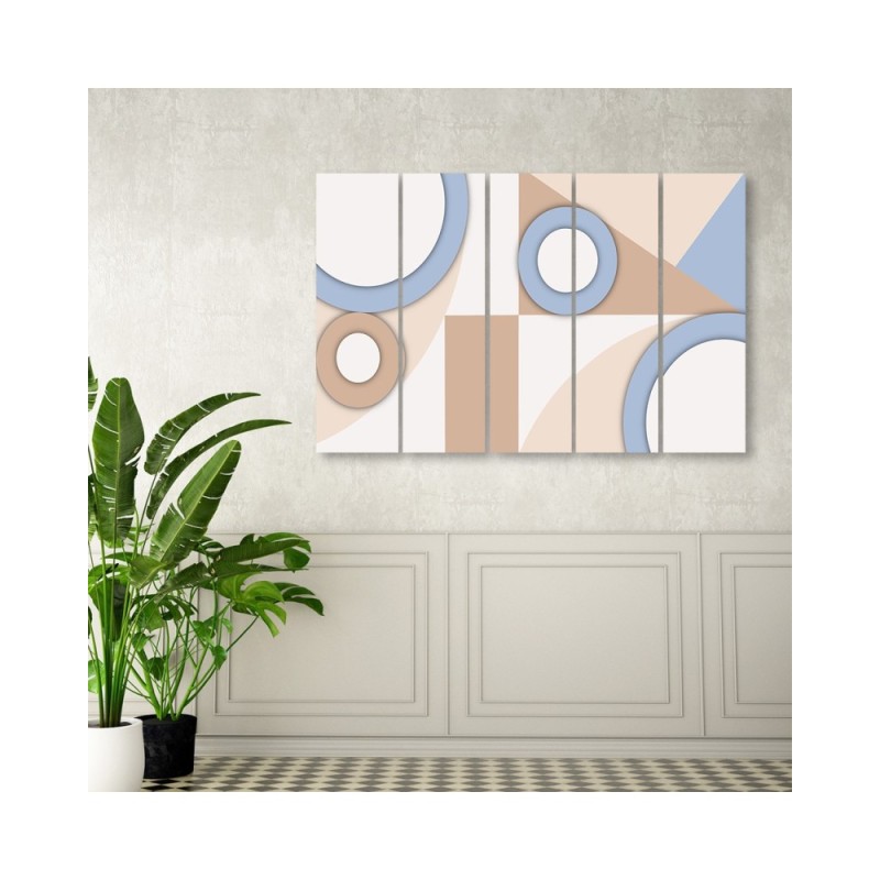 Leinwandbild modern - Geometrische Abstraktionsformen | Feeby