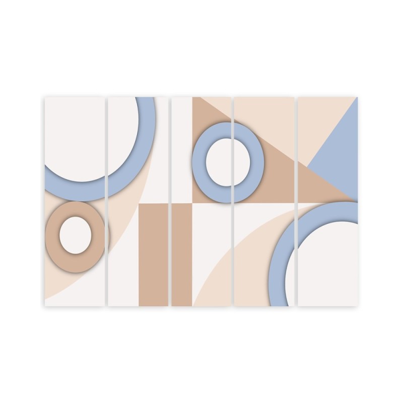 Leinwandbild modern - Geometrische Abstraktionsformen | Feeby