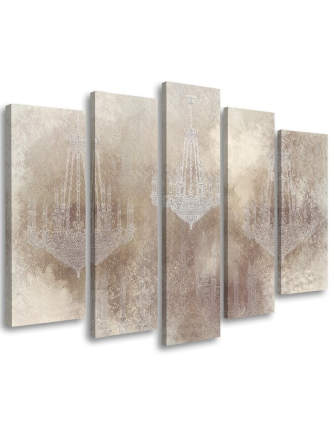 Leinwandbild - Kronleuchter | Feeby