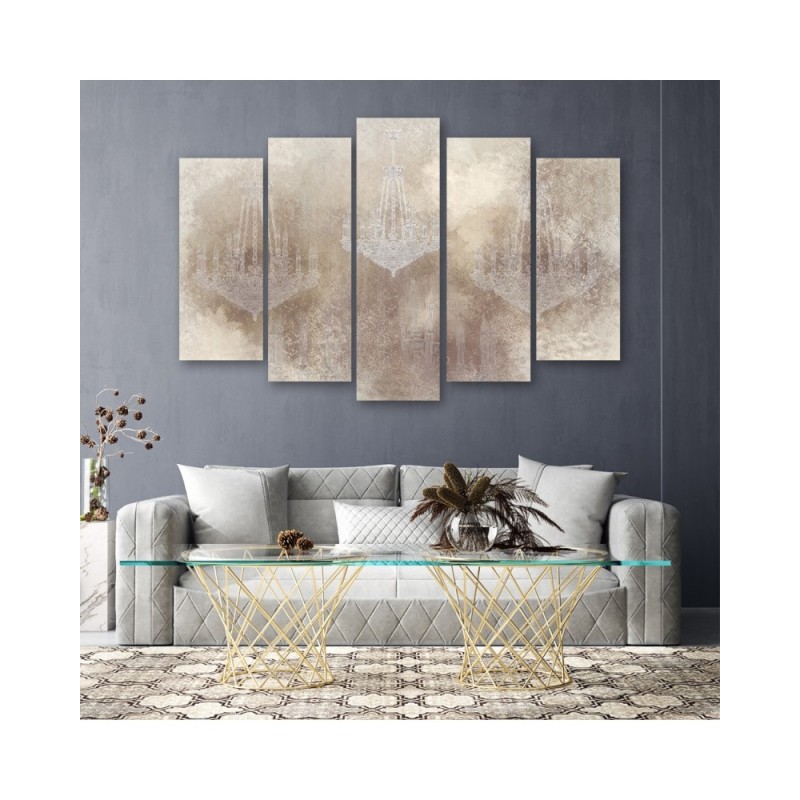 Leinwandbild - Kronleuchter | Feeby