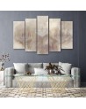 Chandeliers - modern on canvas wall painting 5 parts | FEEBY