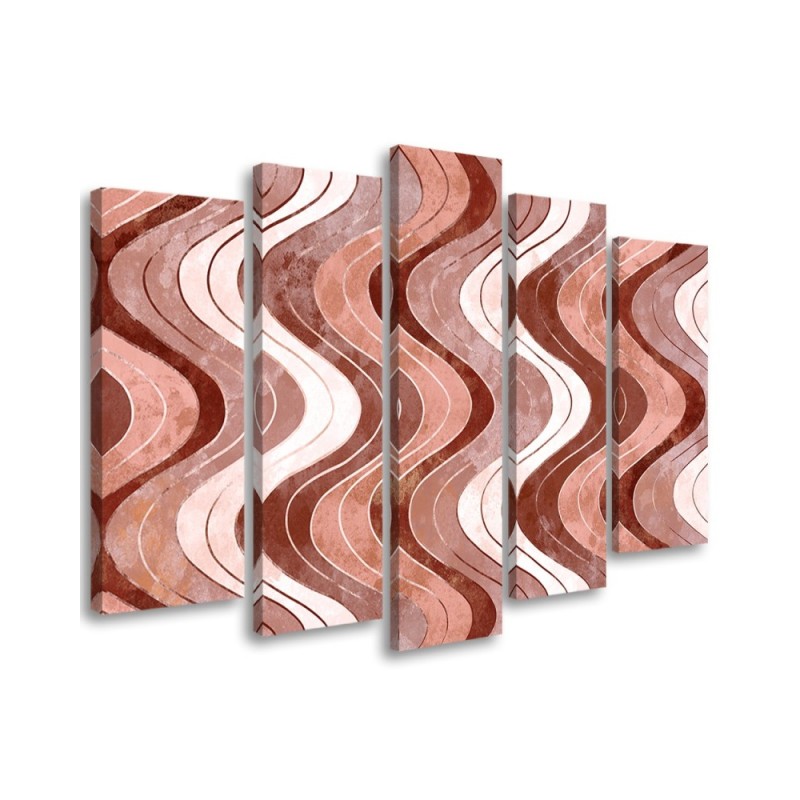 Leinwandbild modern - Vertikale wellige Linien | Feeby