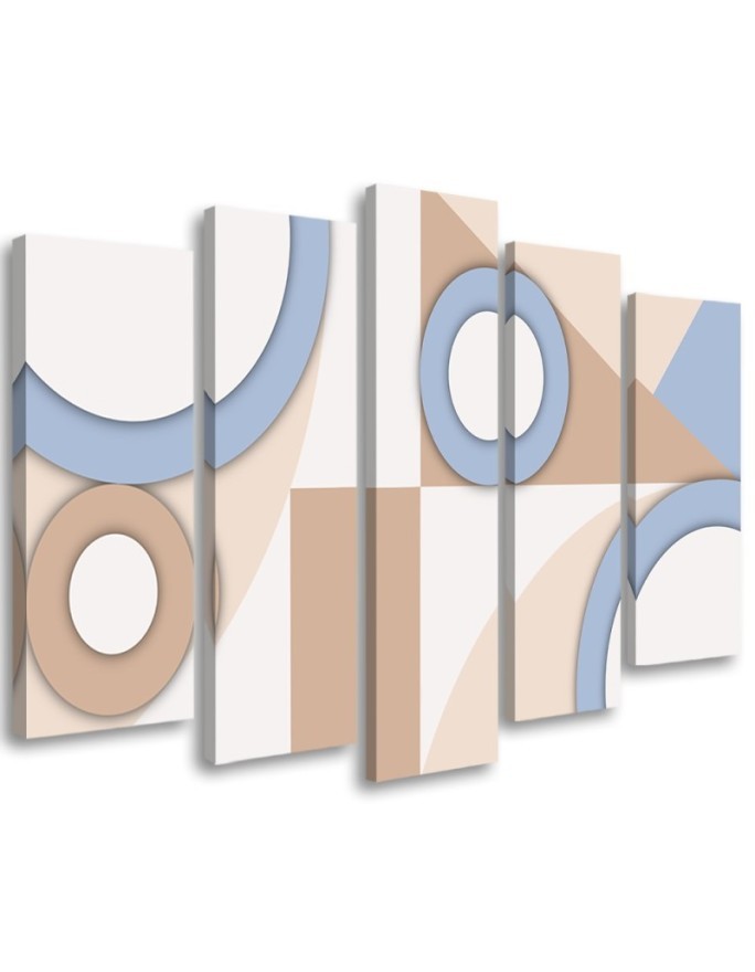 Modernes Wandbild - Geometrische Abstraktionsformen | Feeby