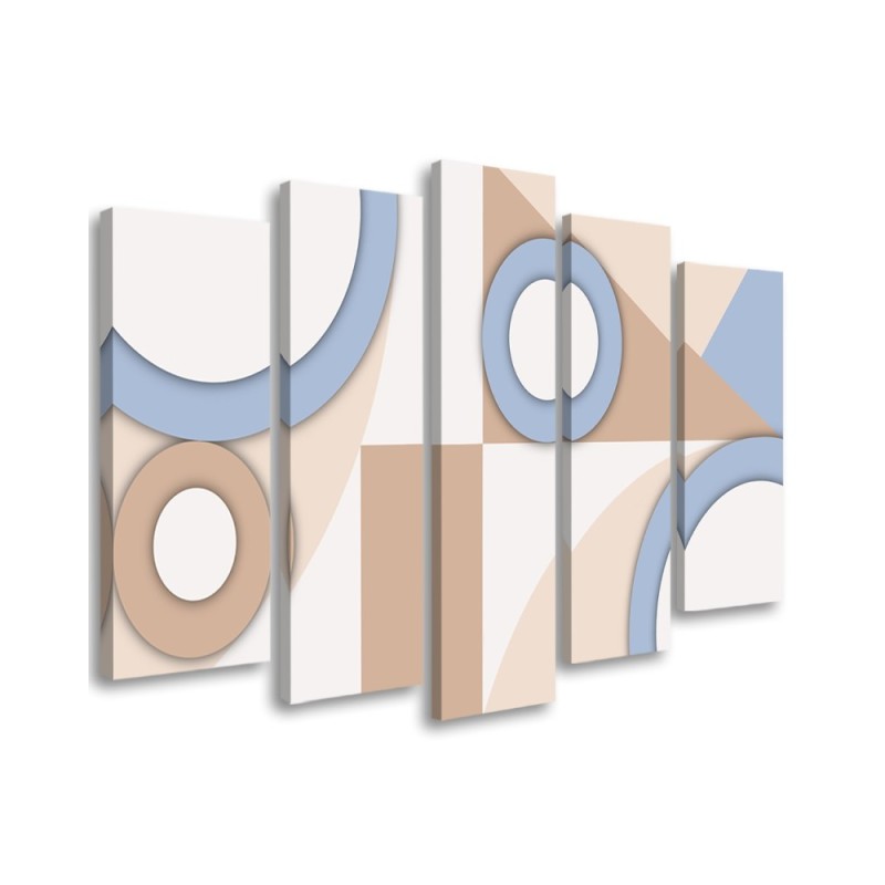 Modernes Wandbild - Geometrische Abstraktionsformen | Feeby