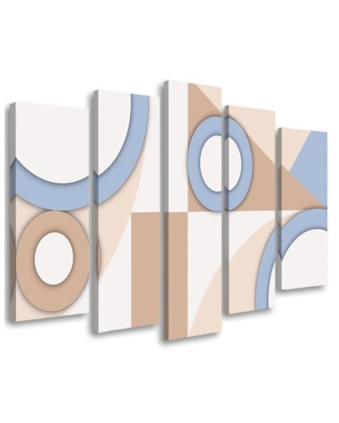 Modernes Wandbild - Geometrische Abstraktionsformen | Feeby