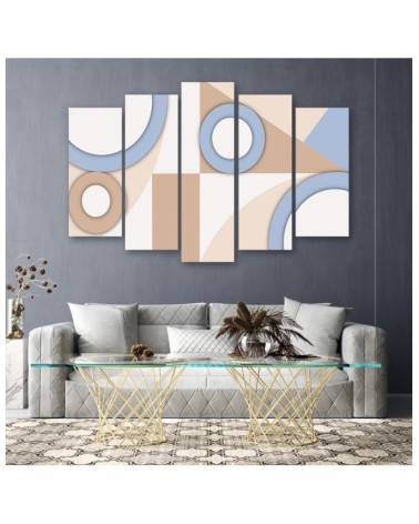 Modernes Wandbild - Geometrische Abstraktionsformen | Feeby
