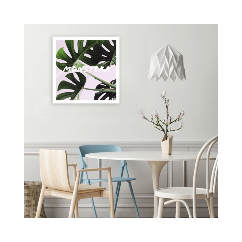 Dekoratives Leinwandbild - Monstera Exotische Blätter | Feeby