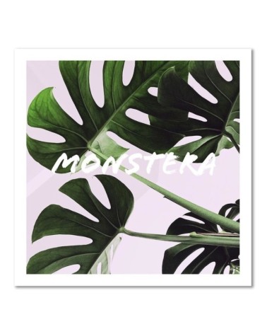 Dekoratives Leinwandbild - Monstera Exotische Blätter | Feeby