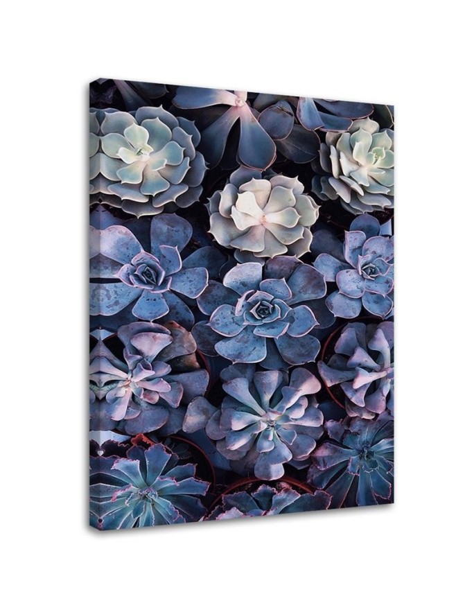 Wandbild für Wohnzimmer - Shabby Chic Blumen | Feeby