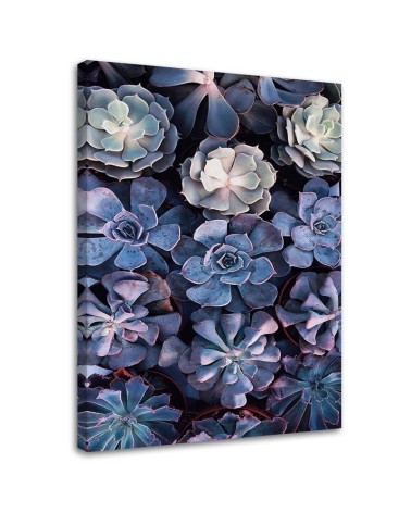 Wandbild für Wohnzimmer - Shabby Chic Blumen | Feeby