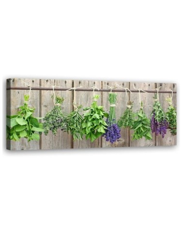 Leinwandbild - Hängende Kräuter | Feeby