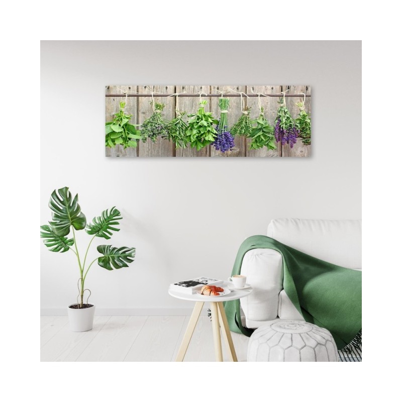 Leinwandbild - Hängende Kräuter | Feeby