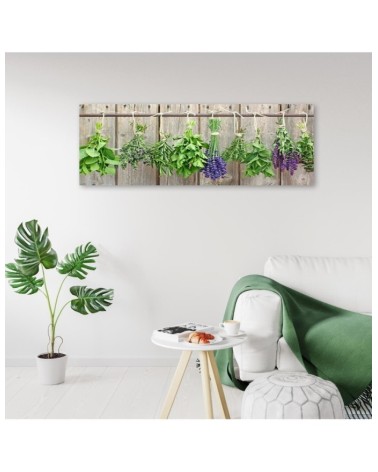 Leinwandbild - Hängende Kräuter | Feeby