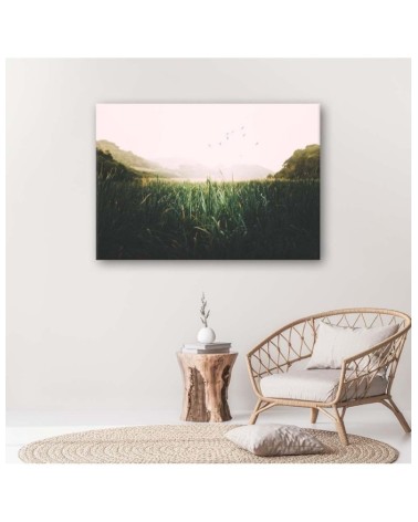 Leinwandbild - Vögel in einem Feuchtgebiet | Feeby