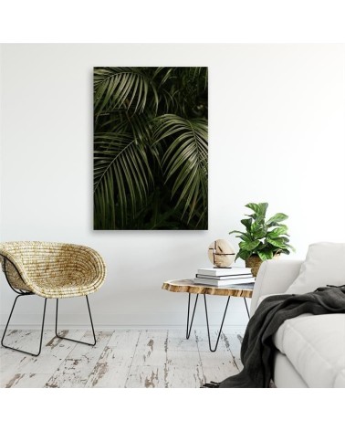 Bild auf Leinwand - Grüne Palmblätter | Feeby