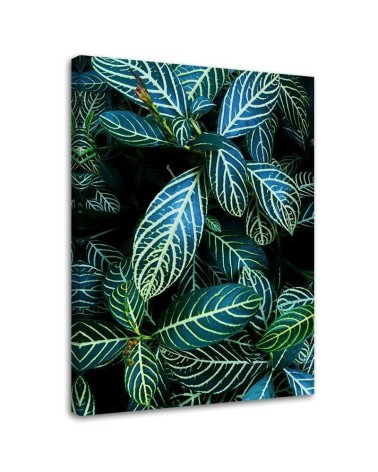 Canvas painting for dining room, kitchen - Tropical leaves | FEEBY