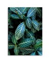 Canvas painting for dining room, kitchen - Tropical leaves | FEEBY