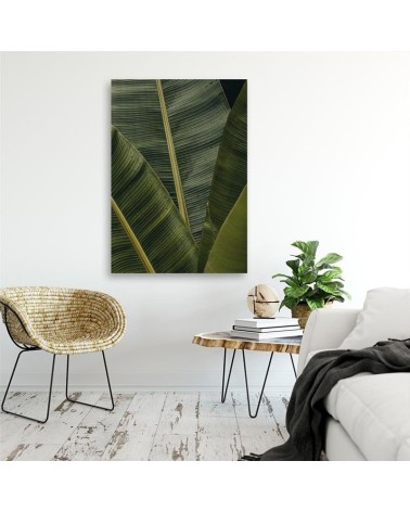 Modernes Wandbild - Tropische Bananenblätter | Feeby
