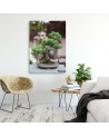 Obraz na płótnie canvas do kuchni - Drzewko bonsai na kamieniach