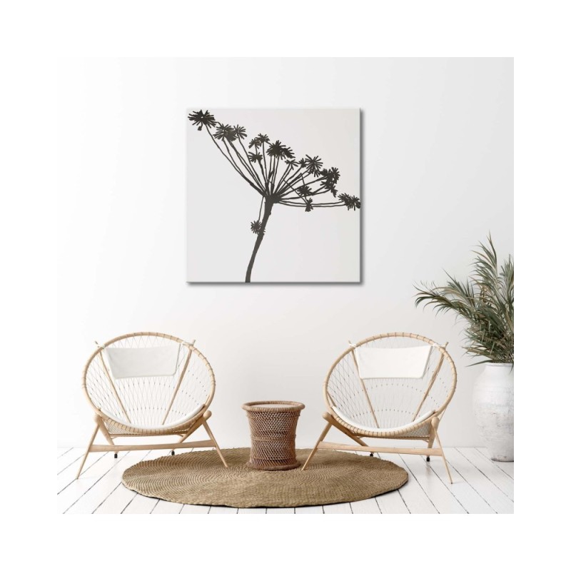 Leinwanddruck - Schwarzer Schatten des Cyperus | Feeby