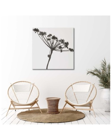 Leinwanddruck - Schwarzer Schatten des Cyperus | Feeby